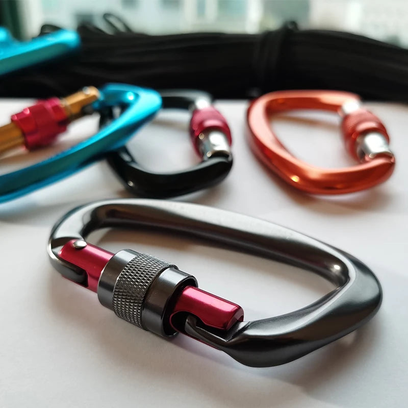 Professional 25KN D-Shaped Climbing Carabiner