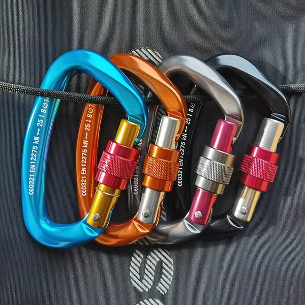 Professional 25KN D-Shaped Climbing Carabiner